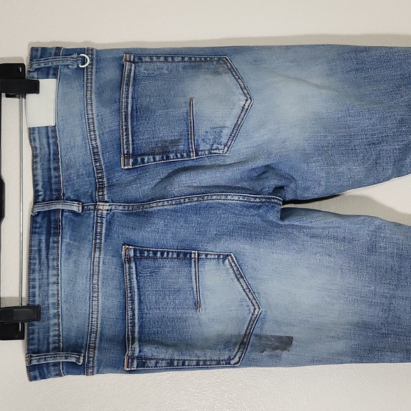 KDNK Ripped Skinny Ankle Zipper Jeans Unisex Sz 32 - Picture 11 of 17